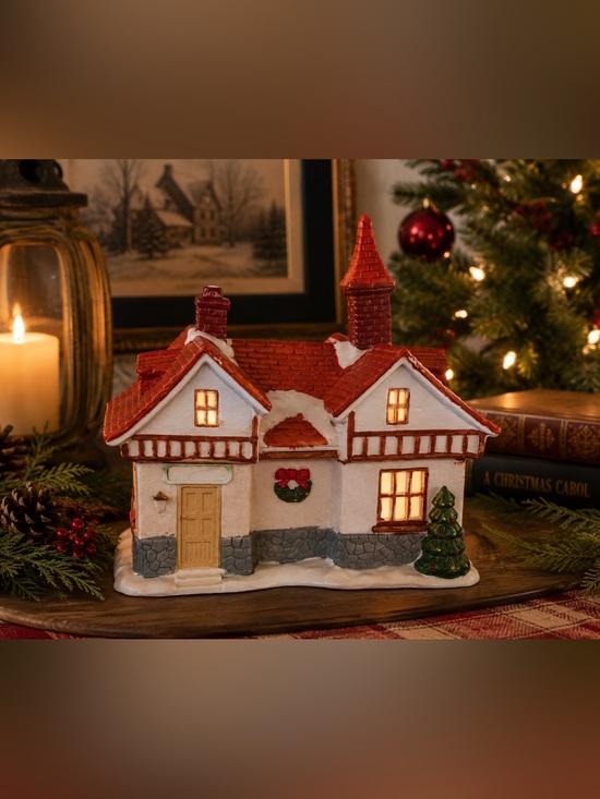 Other - Dickens Porcelain Holiday Village House | Lighted Christmas Village Building